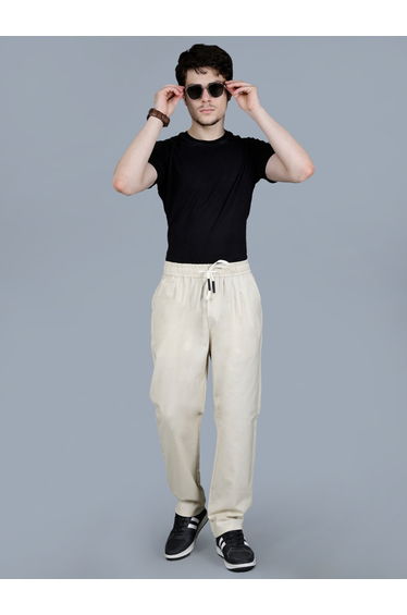 Men Relaxed Fit Drawstring Pants