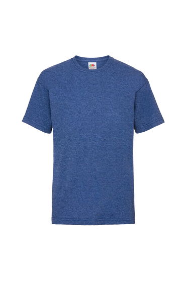 Fruit Of The Loom Childrens/Kids Unisex Valueweight Short Sleeve T-Shirt - Retro Heather Royal