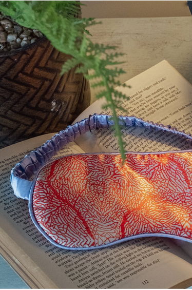 Silk Eye Mask / "Coral Reef"