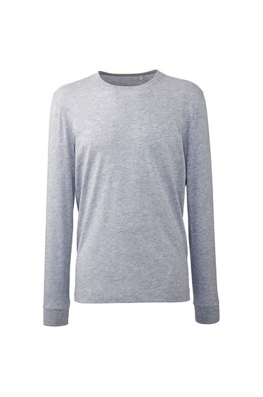 Anthem Mens Marl Long-Sleeved T-Shirt - Grey Marl