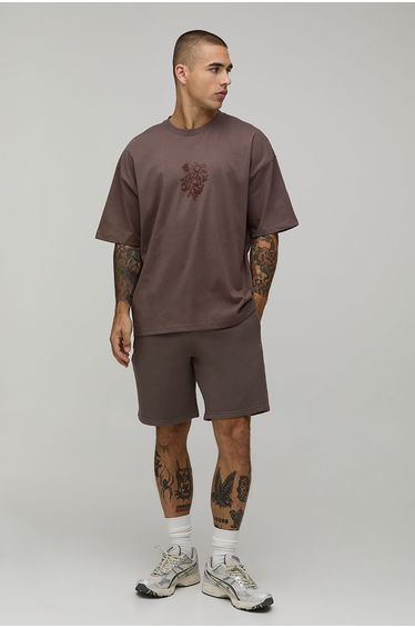 Essential Washed Relaxed Fit Short - washed chocolate