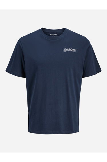 Navy Blue Regular Fit Crew Neck T-Shirt