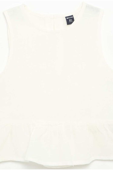Striped blouse with fancy bows WHITE