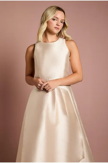 فستان كوست فاشن ستان ماكسي على شكل حرف A