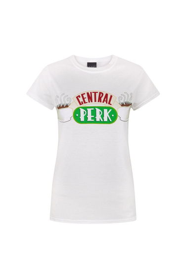 Friends Womens/Ladies Central Perk T-Shirt - White