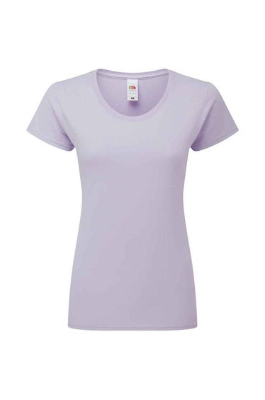 Fruit of the Loom Womens/Ladies Iconic 195 T-Shirt - Soft Lavender