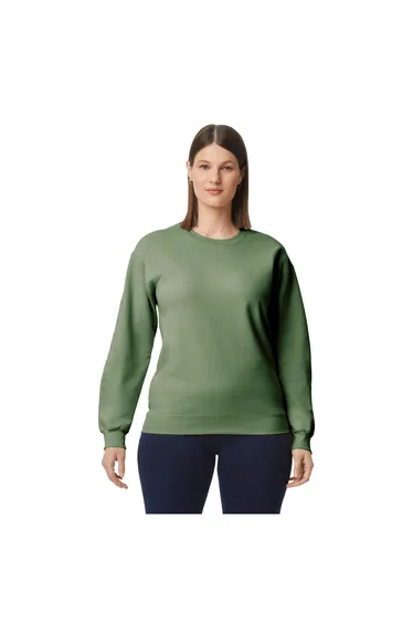 Gildan Mens Softstyle Midweight Sweatshirt - Military Green