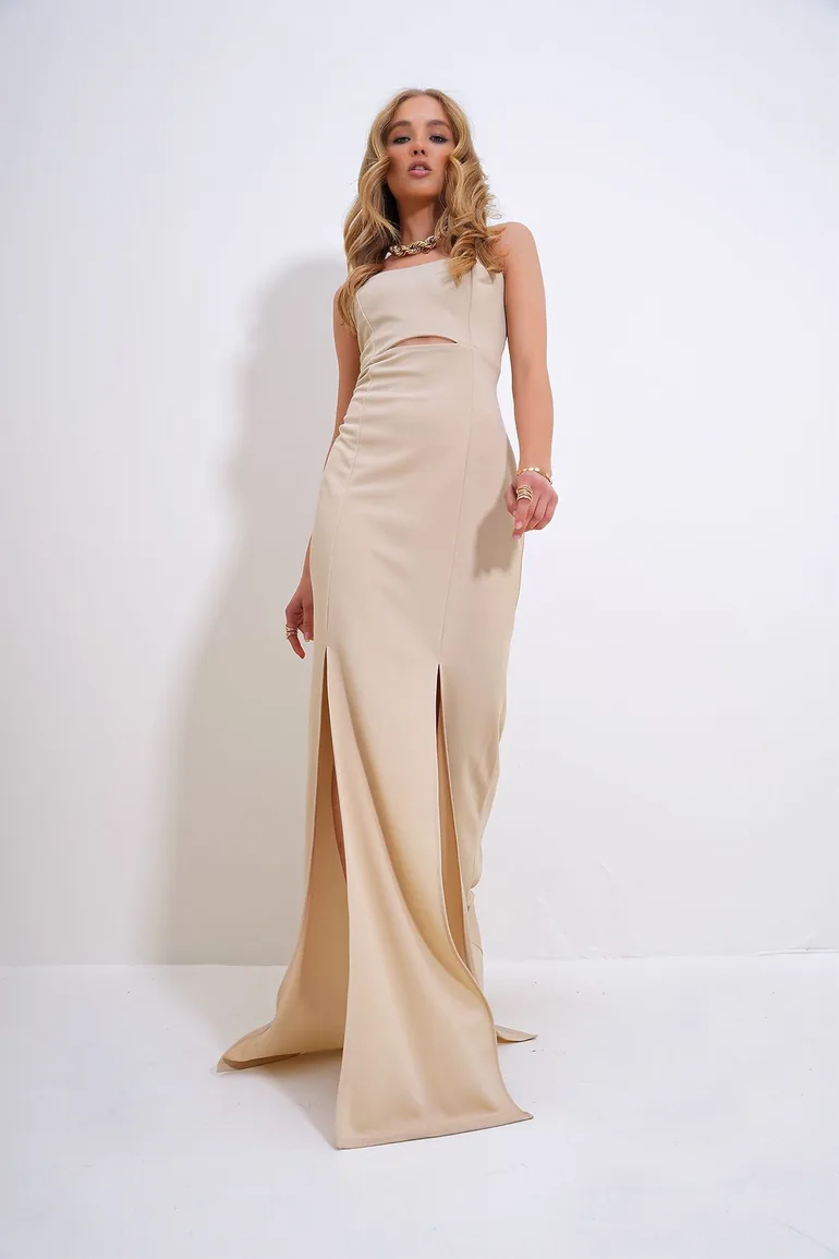 beige graduation dress Aloruh Khaki Jacquard Square Neck Sleeveless A-Line Dress Women's Cocktail Short Slim Fit Flared High Waist Knitted Fabric Elegant Summer Pa,S