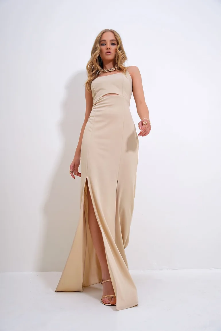 beige dress for graduation Elegant Chiffon Long Sleeve Pearl Decor Long Dress,Beige Summer Graduation  Formal Wedding Dress For Teenagers And Teen Girls,Proms Birthdays Gown