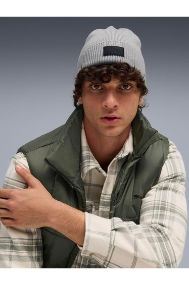 Essentials Elevated Rubber Patch Low Crown Beanie