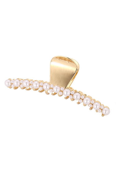 Big and Small Pearl Trimmed Hair Claw