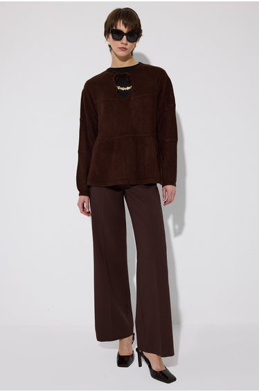 FRONT TIE KNIT SWEATER