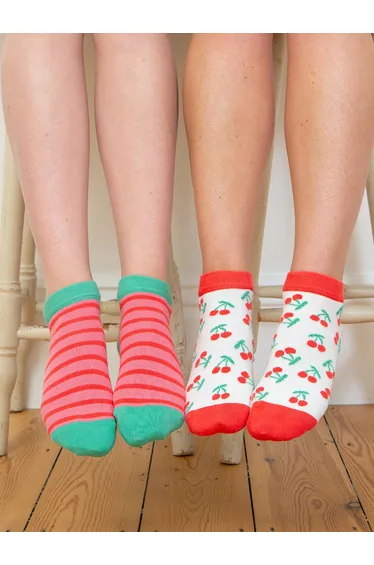 Cherry friends trainer socks