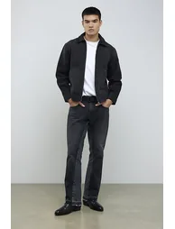 Black Washed Bootcut Jeans