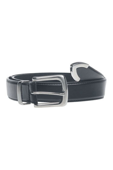 Duke Mens D555 Joseph Kingsize Metal Tipped Belt - Black