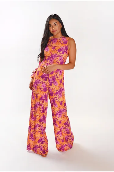 Floral Print Jumpsuit