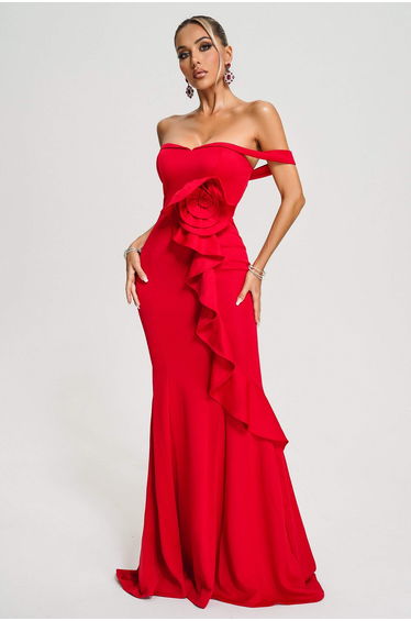 Xulia Off Shoulder Maxi Dress
