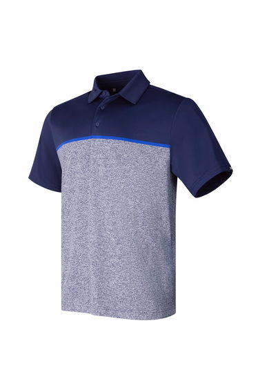 Under Armour Mens Playoff 3.0 Stripe Polo Shirt - Midnight Navy/Royal Blue/Midnight Navy