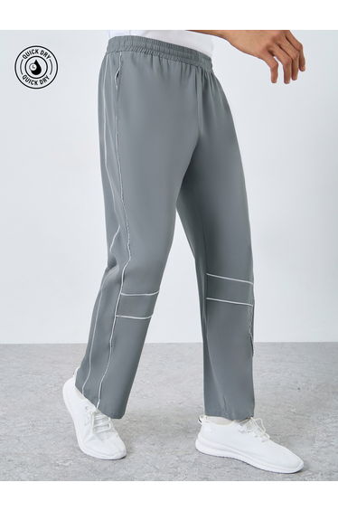 Athleisure Track Pants with Piping Detail