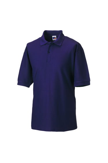 Russell Mens Classic Short Sleeve Polycotton Polo Shirt - Purple