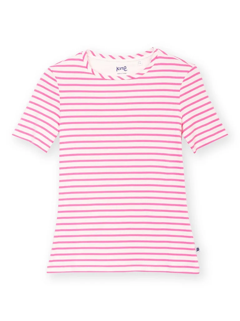 Portesham Jersey T-Shirt Azalea Stripe - 2