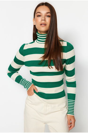 Stone Striped Knitwear Sweater