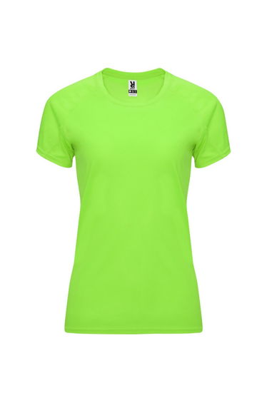 Roly Womens/Ladies Bahrain Short-Sleeved Sports T-Shirt - Fluorescent Green