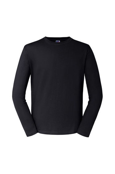 Russell Mens Classic Long-Sleeved T-Shirt - Black