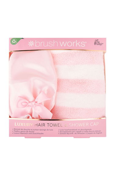 Brushworks Luxury Hair Towel & Shower Cap