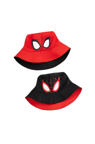 Spider-Man Boys Reversible Bucket Hat - Red/Black