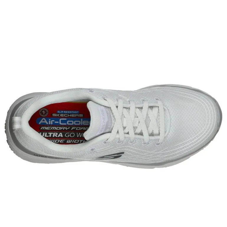 Skechers Womens/Ladies Max Cushioning Elite Sr Safety Shoes - White - 2