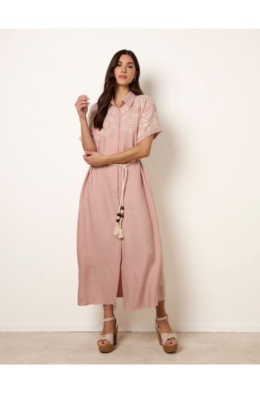 Floral Cutwork Embroidery Dress