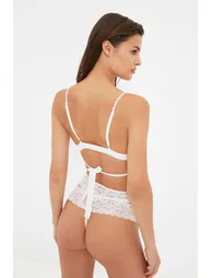 Underwear Set - White - Plain - 5