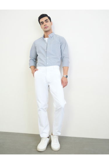 Men Checkered Button-Down Shirt