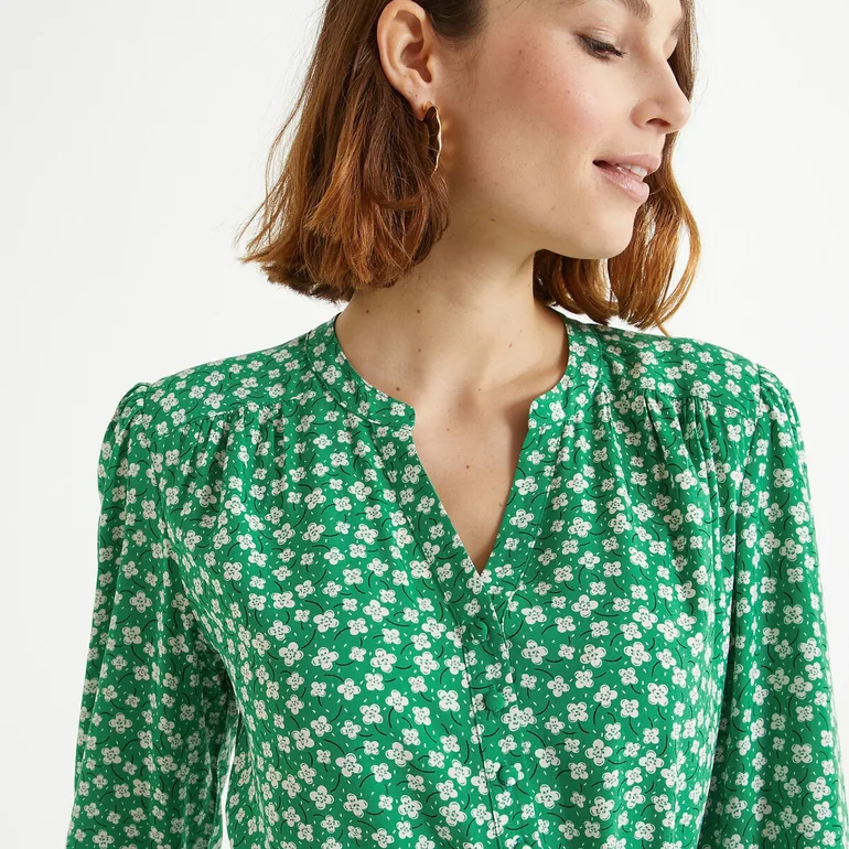 Floral Print Shift Dress - 2