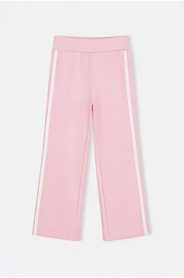 Pink Plain Knitted Trousers