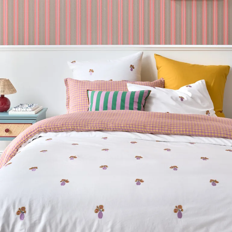 غطاء وسادة قطن سادة  - 2