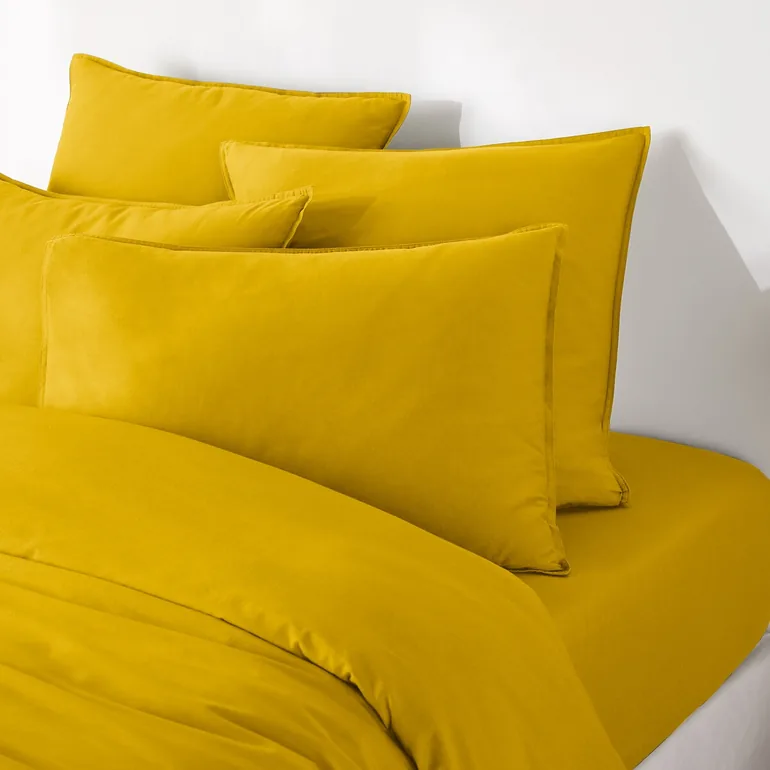 غطاء وسادة قطن سادة  - 4