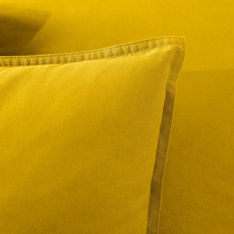 غطاء وسادة قطن سادة  - 5