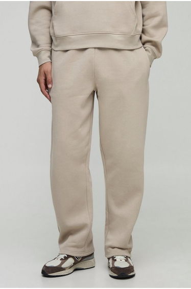 Basic Straight Leg Jogger - stone