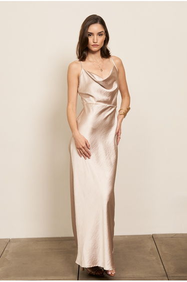 TFNC Letty Champagne Maxi Dress
