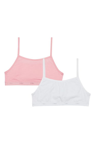 Pack of 2 Bralettes in Printed Cotton