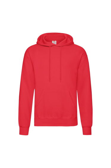 Fruit of the Loom Adults Classic Hooded Sweatshirt - Red