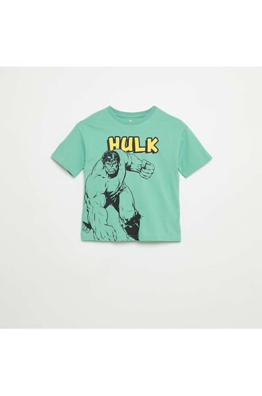 'Marvel' short-sleeved T-shirt GREEN