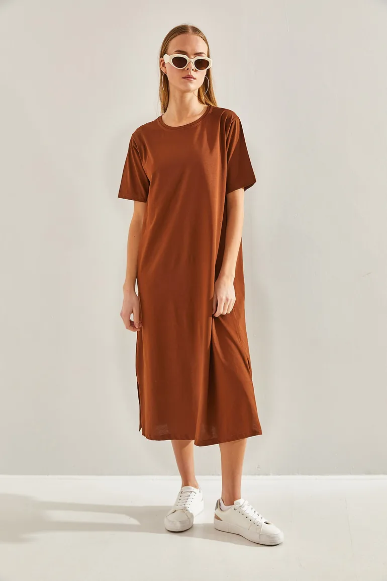 Women's Basic Long Dress - 2