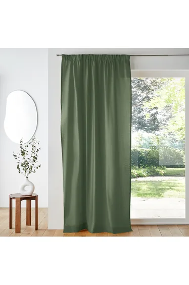 Scenario Cotton Curtain with Pencil Pleat and Wave