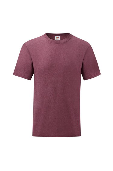 Fruit Of The Loom Mens Valueweight Short Sleeve T-Shirt - Heather Burgundy