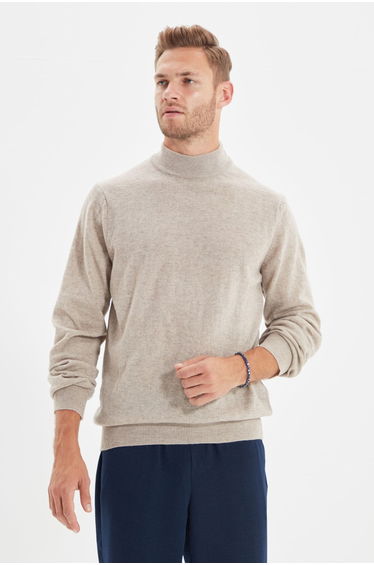 Sweater - Beige - Slim fit