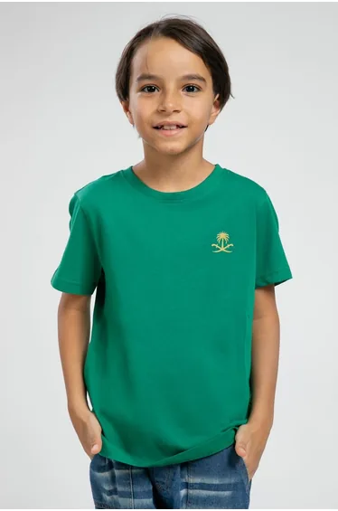 Kids Unisex T Shirt with KSA Emblem Print