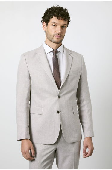Light Brown Slim Fit Suit Jacket